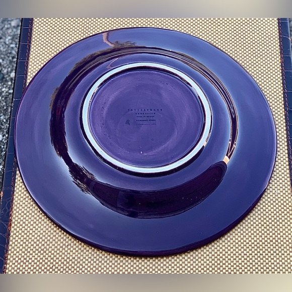 Pottery Barn SAUSALITO Fig Purple Glazed Earthenware Dinner Plate - Picture 14 of 16
